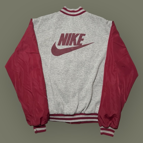 Nike Other - Vintage 90’s Nike Satin Reversible Varsity Jacket